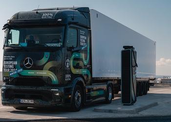 El camión eléctrico Mercedes eActros 600 ...
