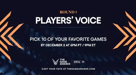 ¡Únete ahora! La primera etapa de votación en la categoría 'Voz de los Jugadores' dentro de The Game Awards 2025 ha comenzado.