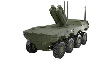 La empresa estonia Milrem Robotics presenta este año su nuevo dron terrestre HAVOC RCV