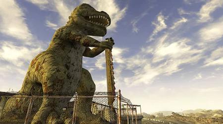 La icónica estatua de Dinky el T-Rex de New Vegas podría aparecer en la segunda temporada de la serie Fallout