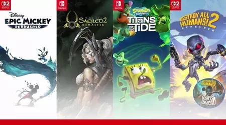 THQ Nordic lleva cinco juegos a Nintendo Switch y Switch 2, con SpongeBob, Mickey Mouse y más