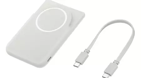 Samsung presentó un banco de energía magnético compacto con una capacidad de 5000mAh y soporte incorporado