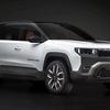 El panel frontal del nuevo Jeep Compass miniatura