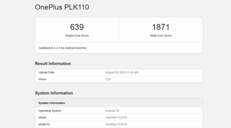 Según la base de datos de Geekbench, el OnePlus 15 recibirá el Snapdragon 8 Elite 2, pero hay una advertencia