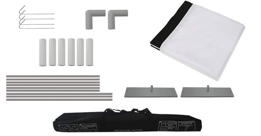 HOIN pantalla portátil pequeña para proyector