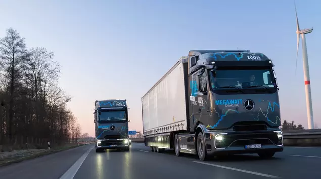Mercedes-Benz Trucks prueba la carga megavatios ...