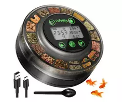 Papettly Alimentador automático de peces para acuario