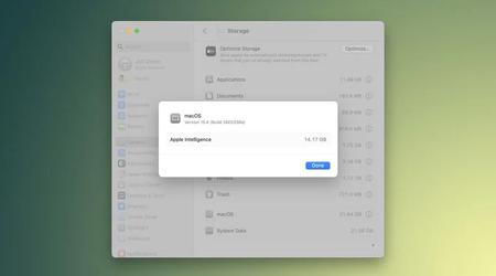 Cómo saber cuánto espacio ocupa la Inteligencia de Apple en macOS 15.4