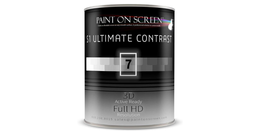 Paint On Screen Projector S1 Ultimate Contrast G007 mejor pintura de pared para pantalla de proyector