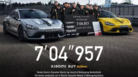 Xiaomi SU7 Ultra establece un nuevo récord en Nürburgring para un coche eléctrico de producción
