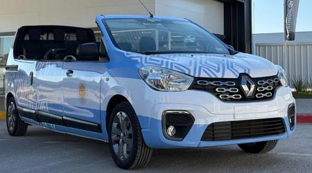 Renault ha convertido una furgoneta en una extraña limusina convertible para recorridos por la fábrica
