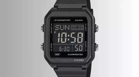 Casio presentó el reloj digital W-221H-1BV con autonomía de hasta 10 años