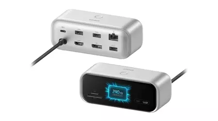 Anker lanza un hub USB-C con pantalla a 240 Hz para monitorizar tu PC en tiempo real
