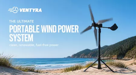 Ventyra R1: la mini turbina eólica portátil que promete energía sin sol en el camping