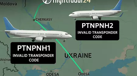 Aviones civiles con códigos PTNPNH ofensivos para Putin vuelan en los cielos de Ucrania