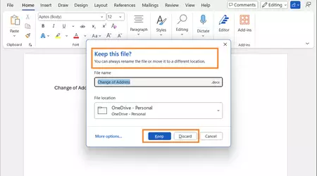 Microsoft Word ahora guarda automáticamente los documentos en la nube