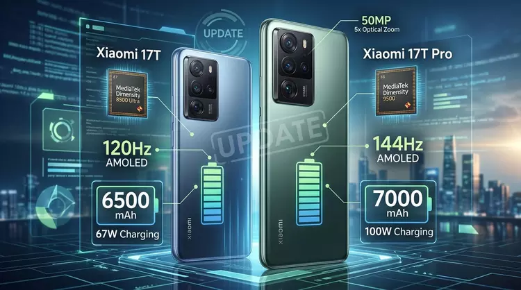 Xiaomi 17T y 17T Pro: baterías ...