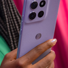 Diseño del Moto G86 Power en color Cielo Cósmico