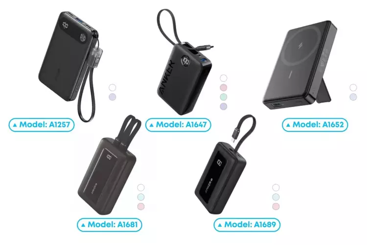 Anker recuerda cinco bancos de energía ...