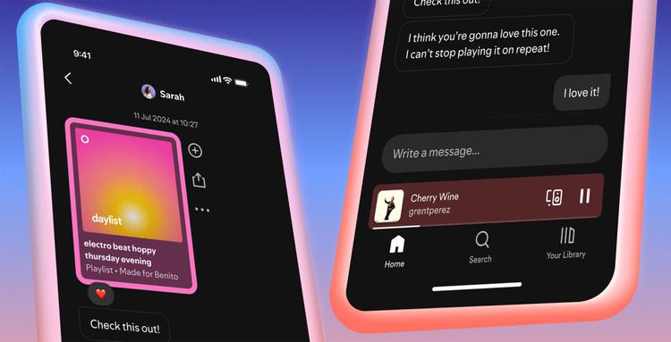 Spotify añade mensajería directa: comparte música ...