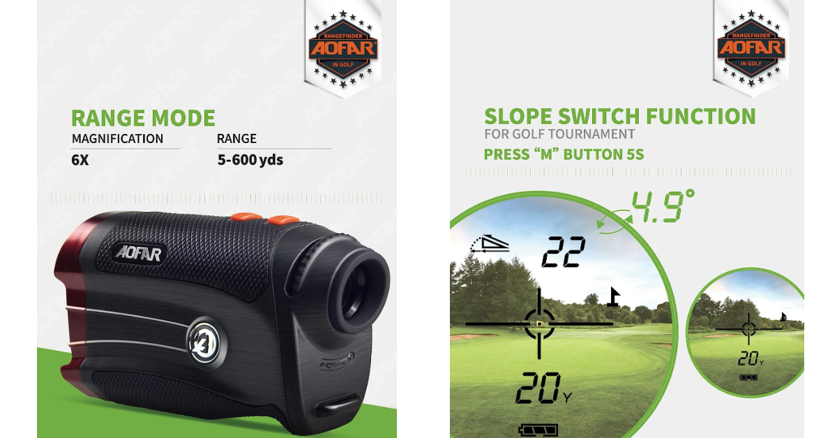 AOFAR GX-2S mejores telémetros de golf por debajo de 200 euro