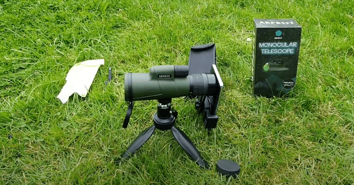 ARPBEST Monocular 25X50 con adaptador para smartphone