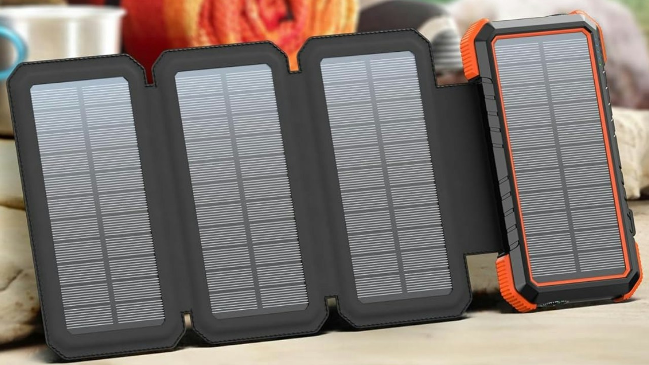 BLAVOR Cargador Solar Power Bank 20000mAh
