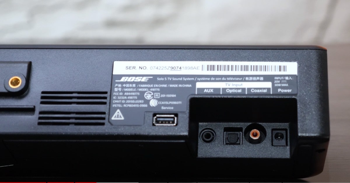 Bose Solo 5 proyector de barra