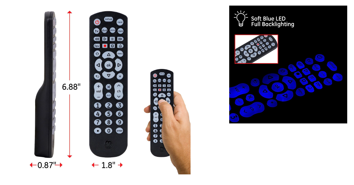 GE control remoto universal para un smart tv vizio
