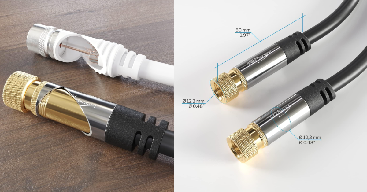 CableDirect RG6 Coaxial mejor cable coaxial para Internet de alta velocidad