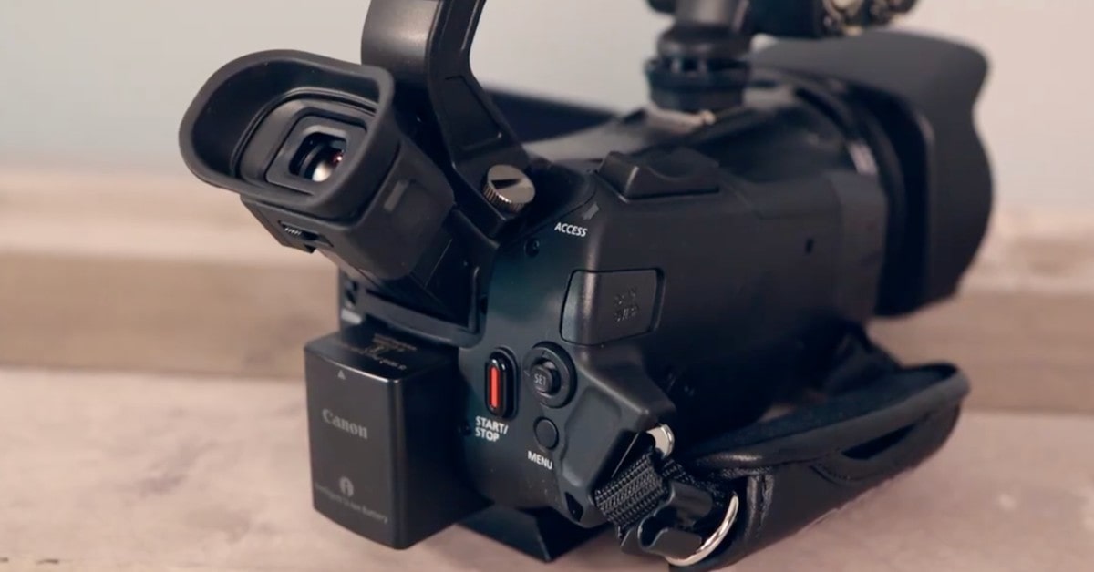 Videocámara Canon XA60 con poca luz