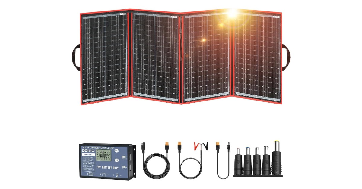 Kit de panel solar plegable portátil DOKIO 220w