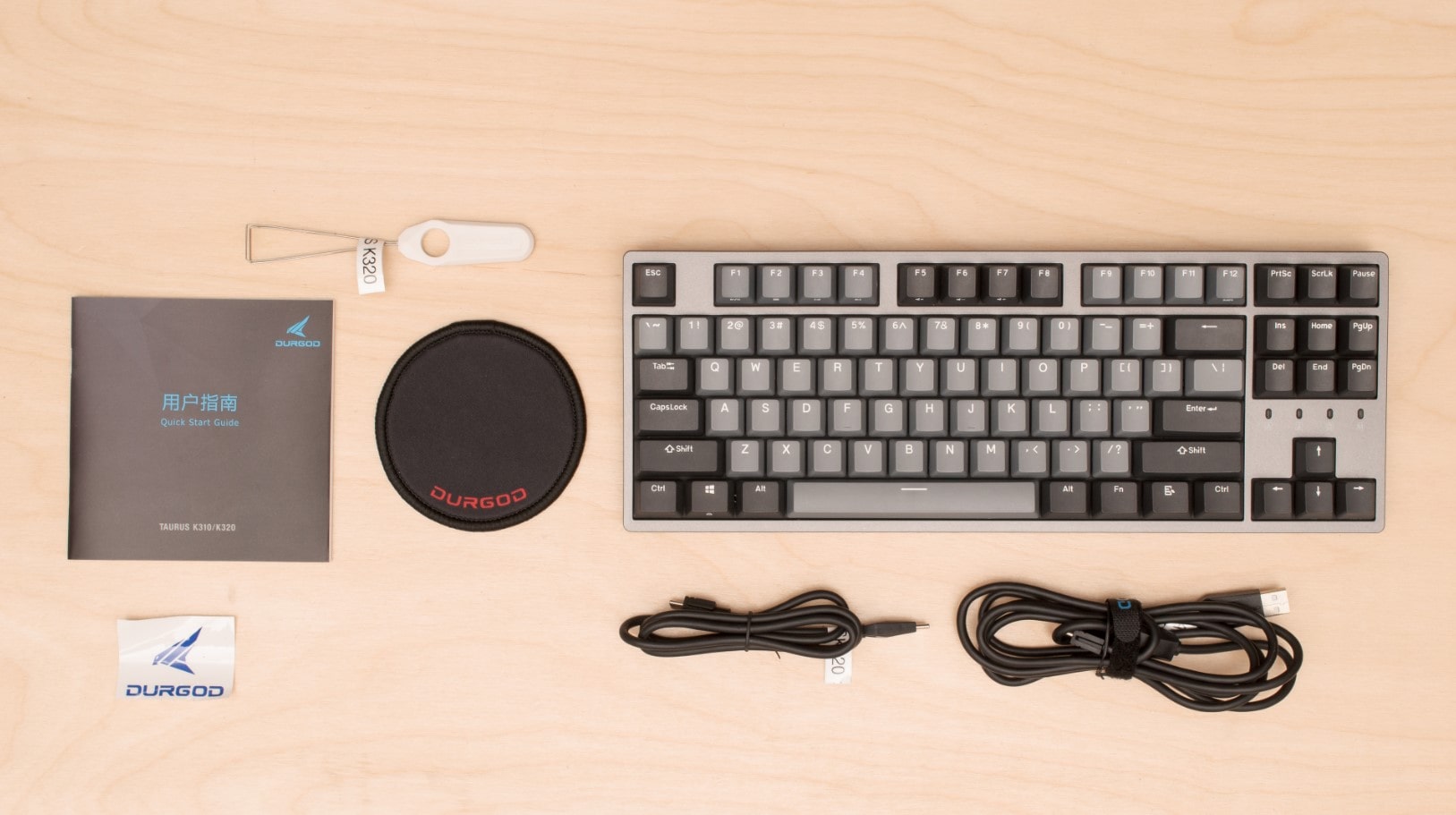 Durgod Taurus K320 teclado mecánico silencioso