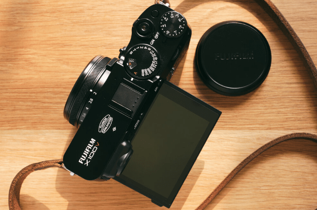 Fujifilm X100V cámara digital look analógico