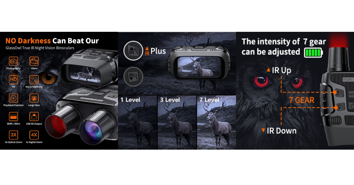 GTHUNDER Digital Night Vision Goggle mejores prismáticos impermeables