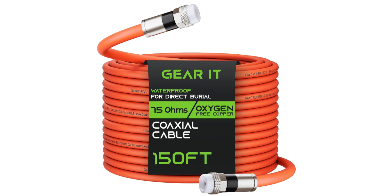 Cable coaxial GearIT Cable coaxial RG6 para módem