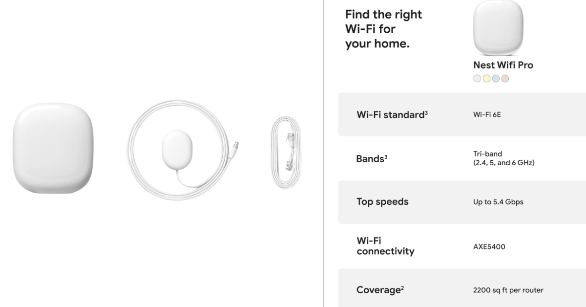 Google Nest WiFi Pro Mesh Router mejor wifi mesh para starlink