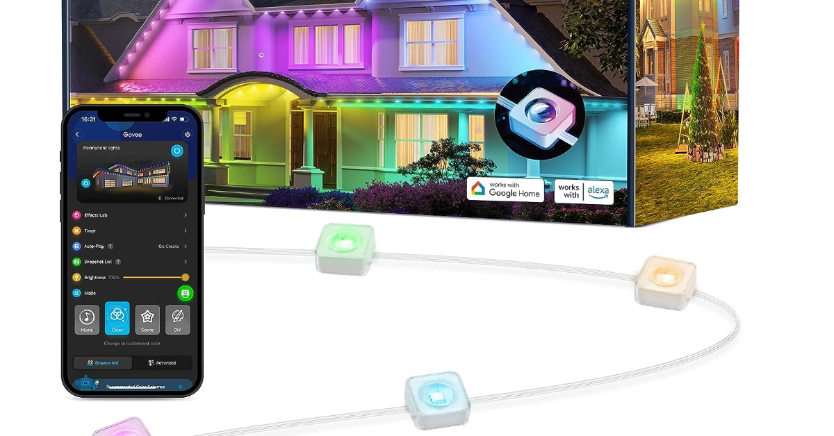 Luces permanentes para exteriores Govee luces de halloween para exteriores