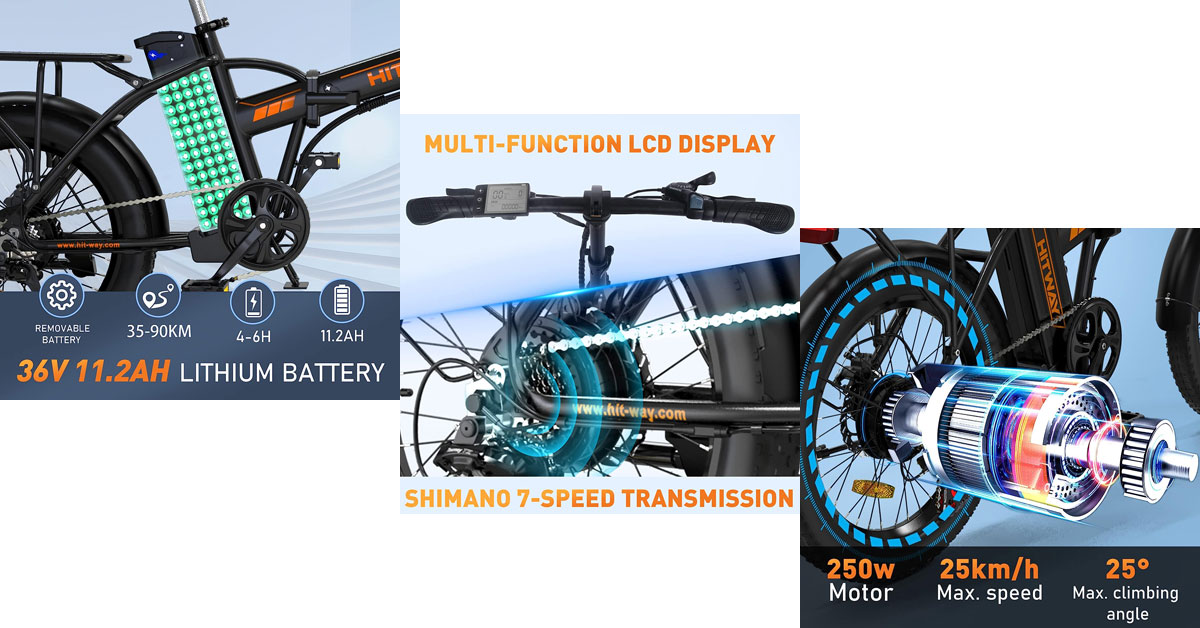 HITWAY mejor bicicleta eléctrica para reparto de comida