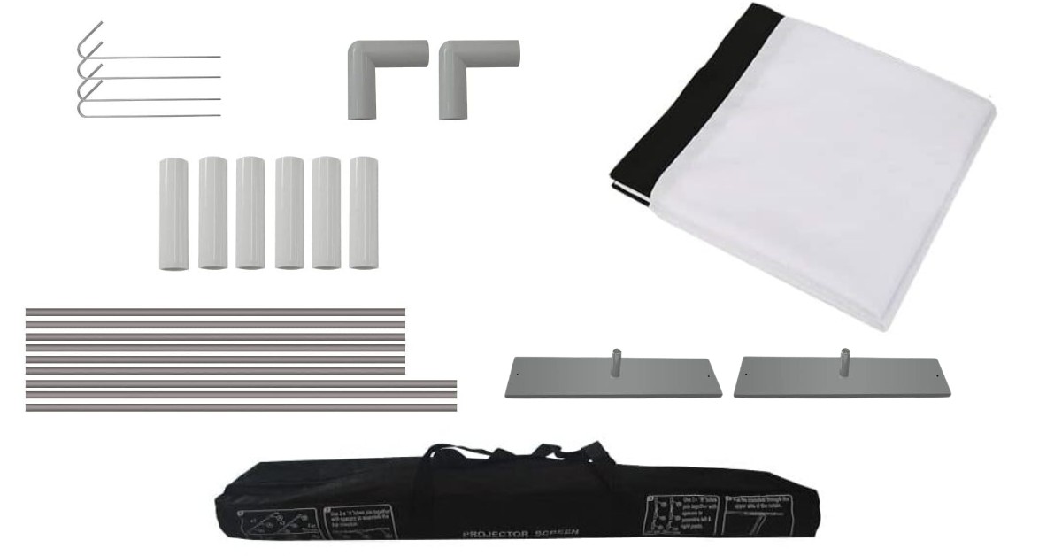 HOIN pantalla portátil pequeña para proyector