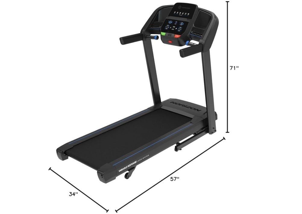Horizon Fitness T101 Cinta de correr bajo 1000 euros