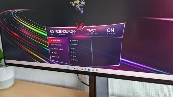 LG UltraGear 27GP950-B monitor de juegos pro settings
