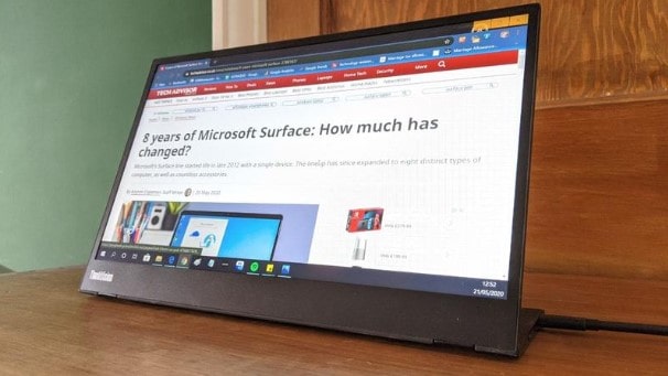 Pantalla de visualización móvil ThinkVision M14 de Lenovo