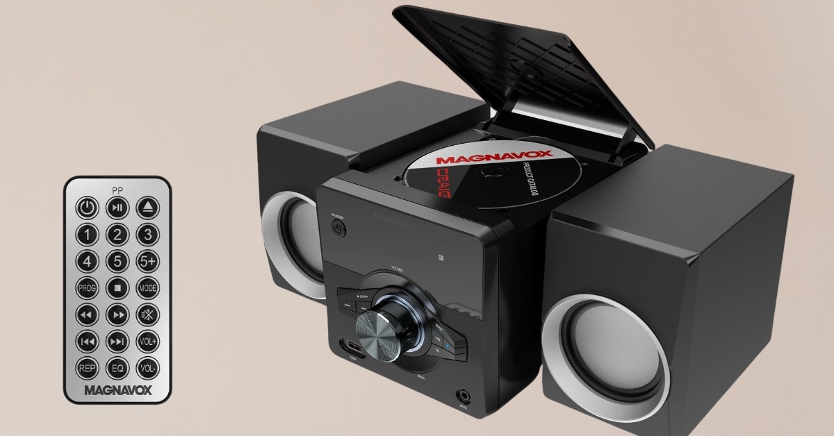 Magnavox MM442 pequeño sistema estéreo doméstico