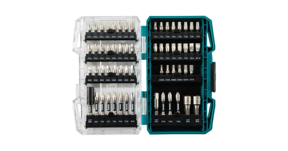 Makita E-01644 Impact XPS Juego de 60 Puntas de Impacto