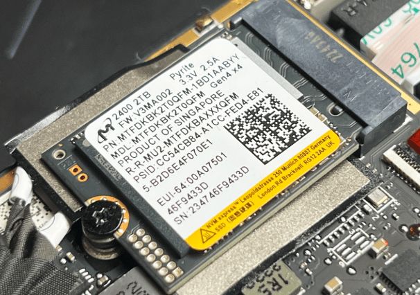 Micron 2400 ssd para steam deck