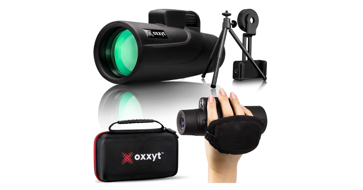 Oxxyt 12x50 mejor telescopio monocular para teléfono