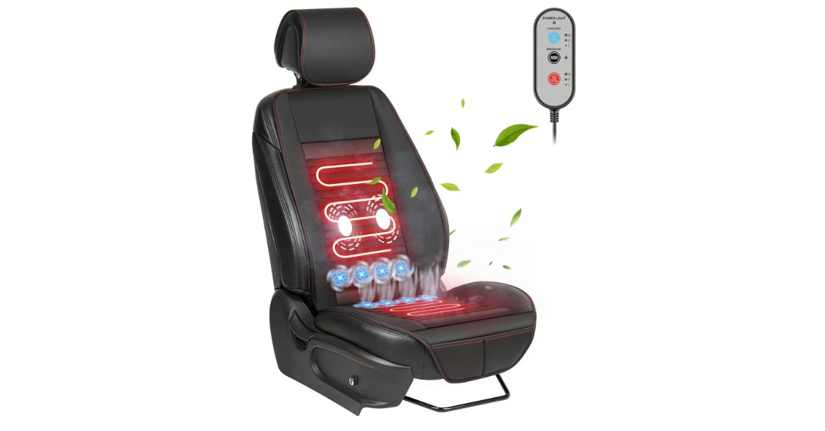 Paffenery Asiento de coche calefactable portátil