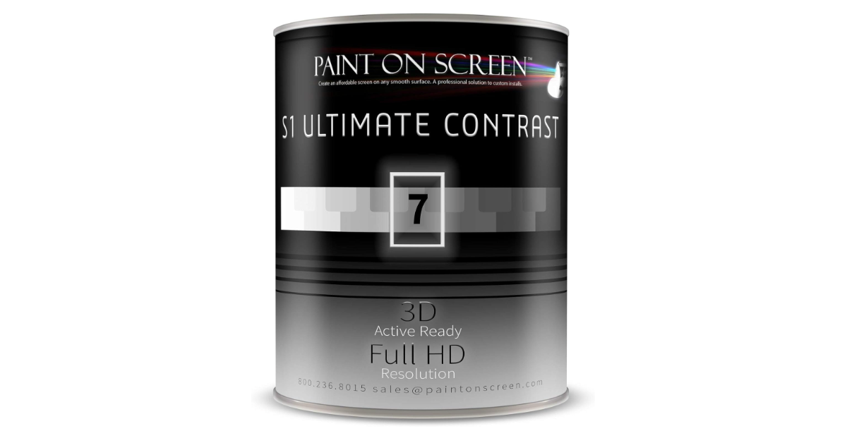Paint On Screen Projector S1 Ultimate Contrast G007 mejor pintura de pared para pantalla de proyector
