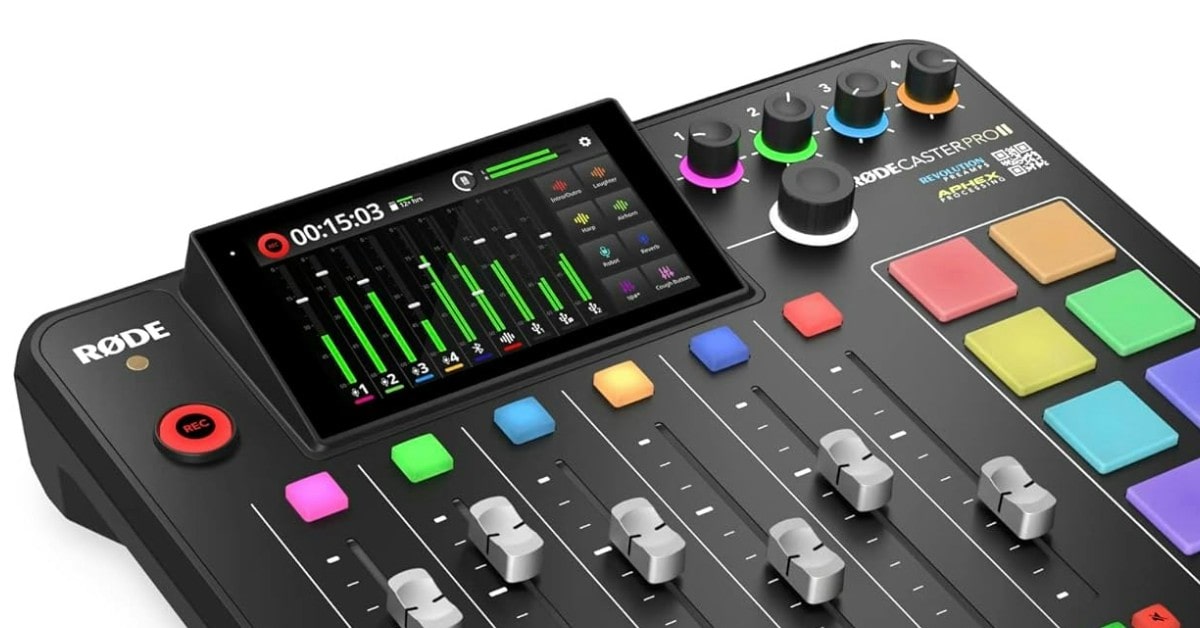 Mezclador de podcast Rode